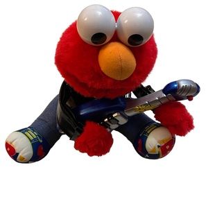 1998 Rock N Roll Elmo Guitar Sesame Street tested But Does Not Work